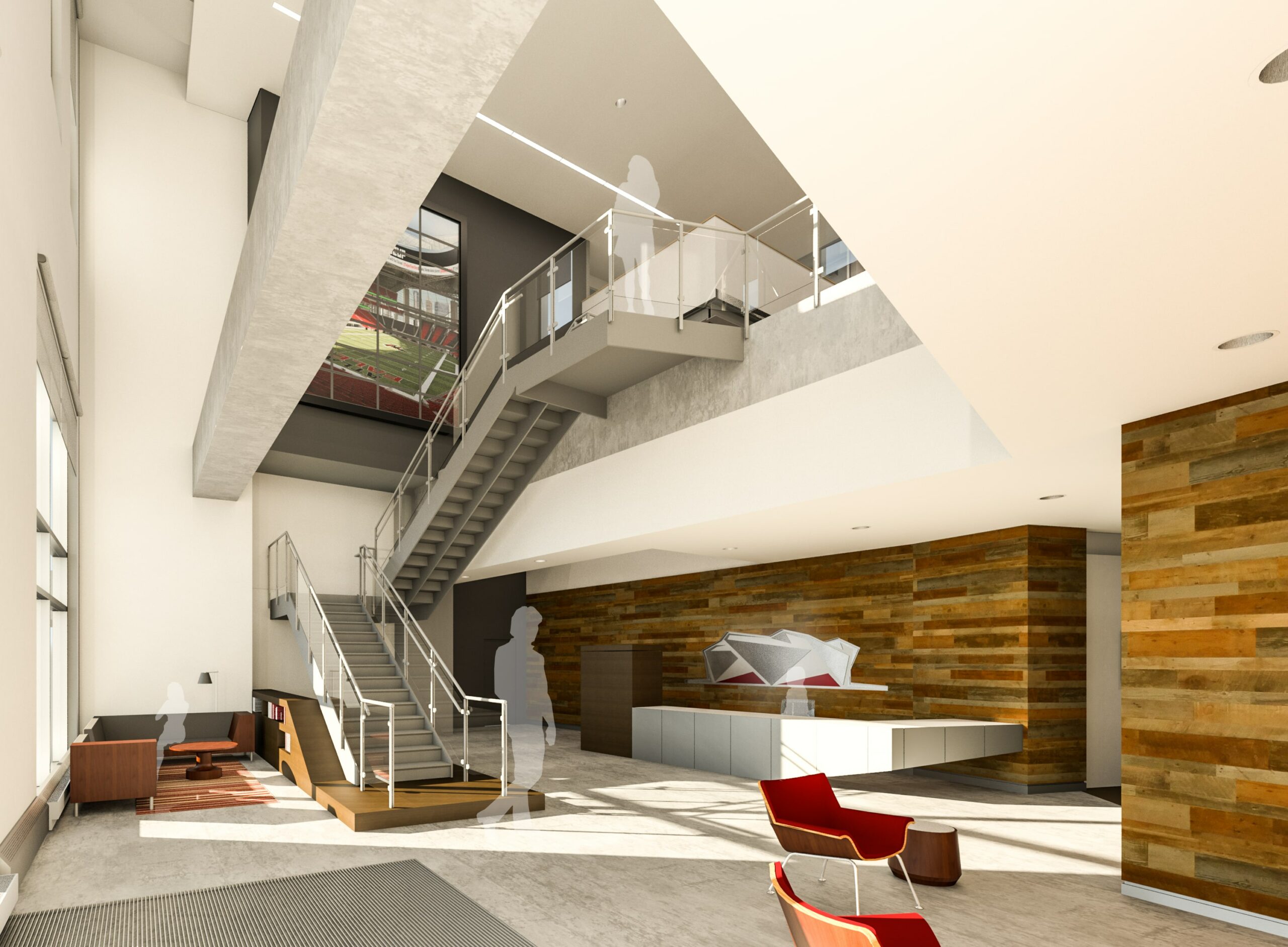 Atlanta Falcons Corporate Offices Goode Van Slyke Architecture